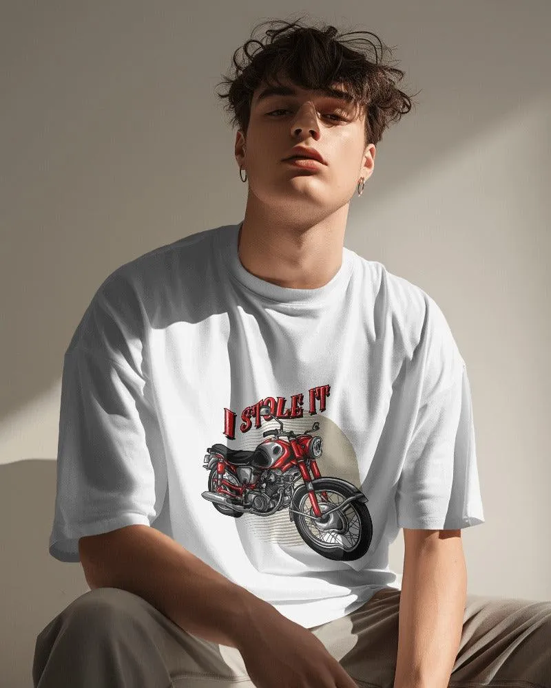 Vintage Bike Men's Oversized T shirt