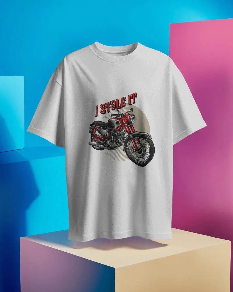 Vintage Bike Men's Oversized T shirt