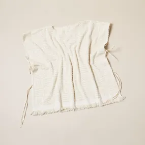 Wave Poncho - Ecru - One Size