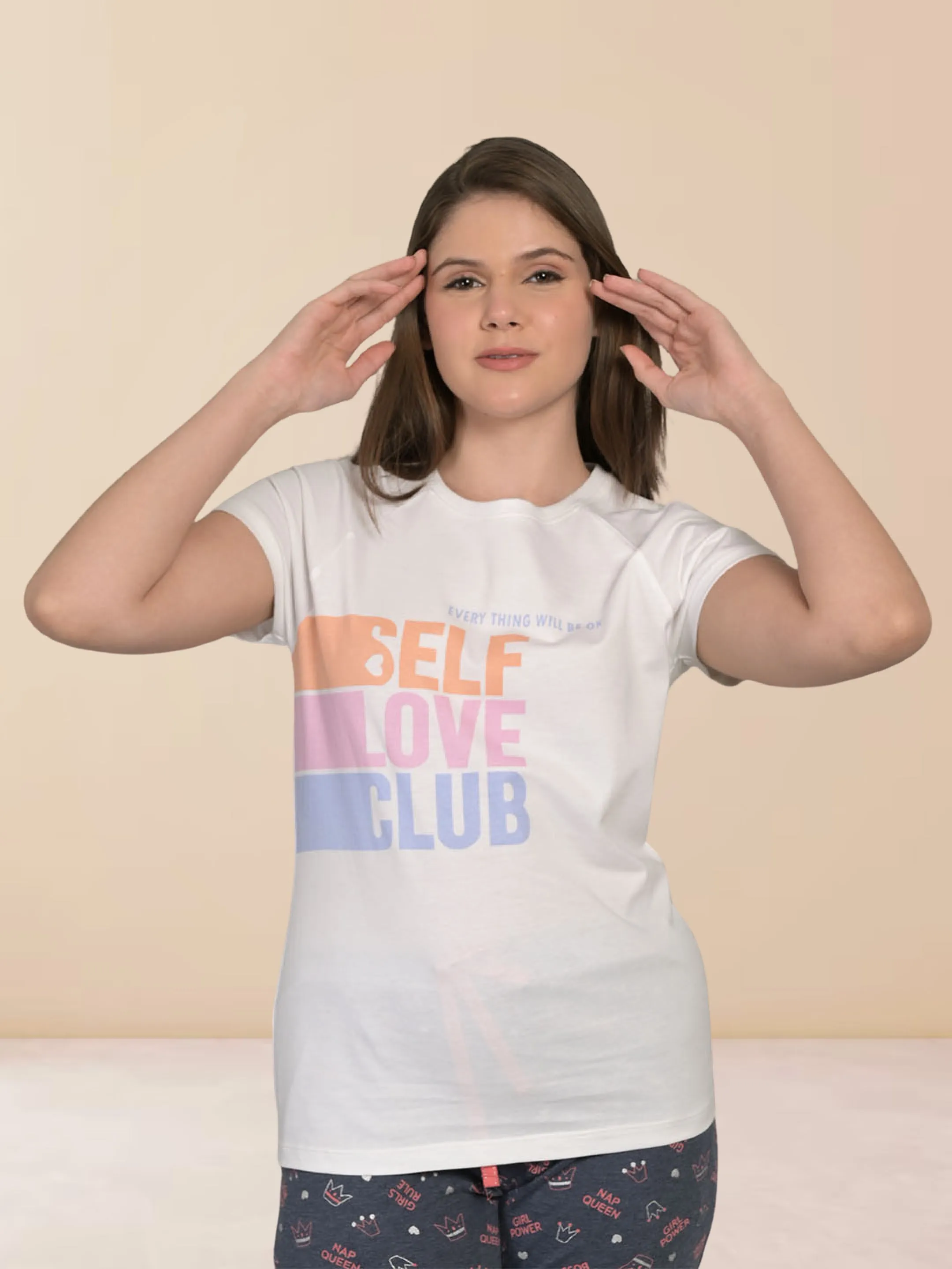 White Half Sleeve PU T-Shirt