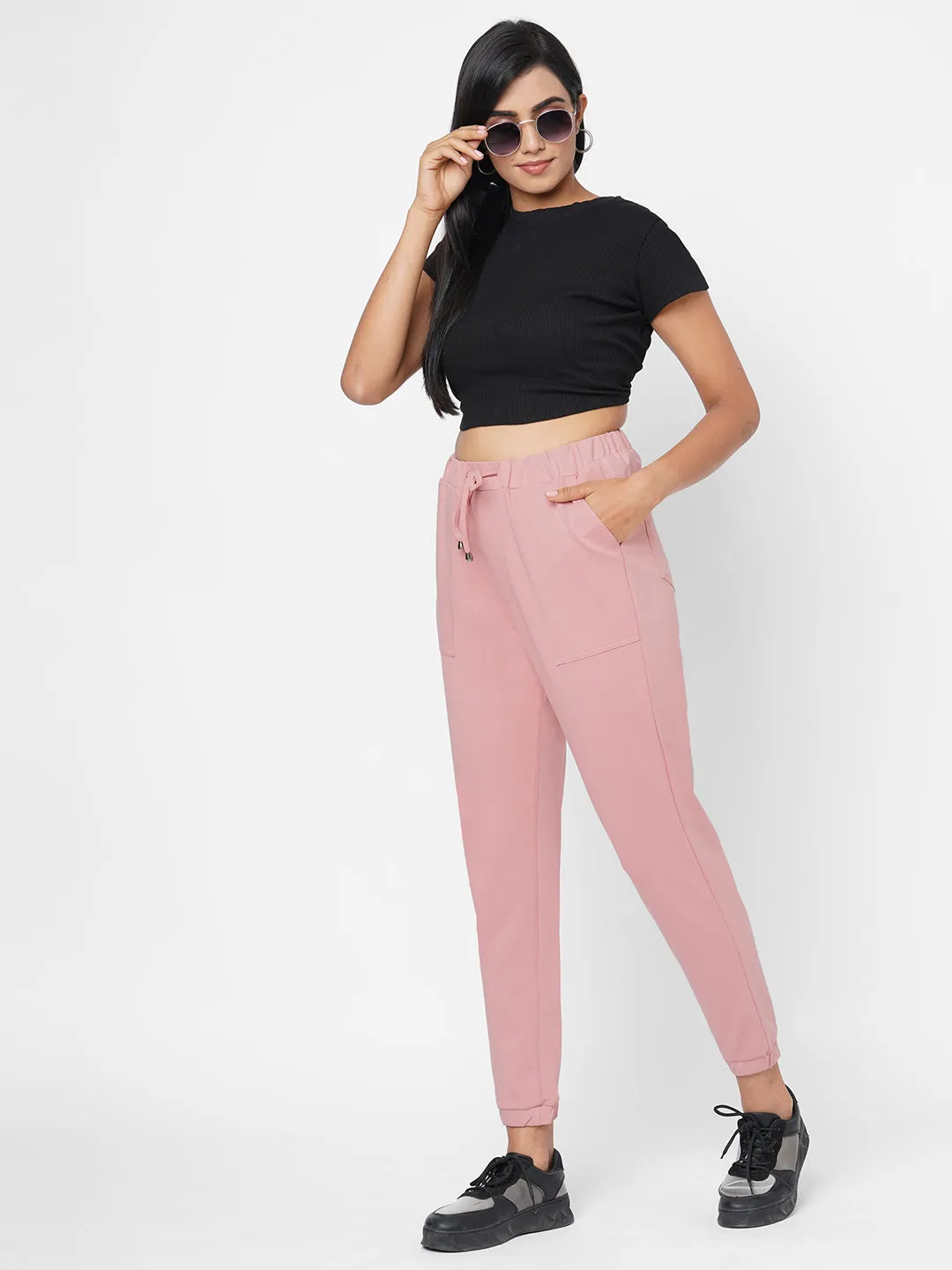 Women High-Rise Comfort Fit Athleisure Jogger