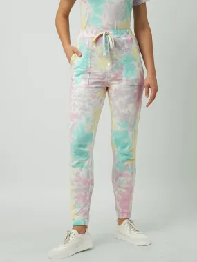Women Tie & Dye High-Rise Comfort Fit Jogger