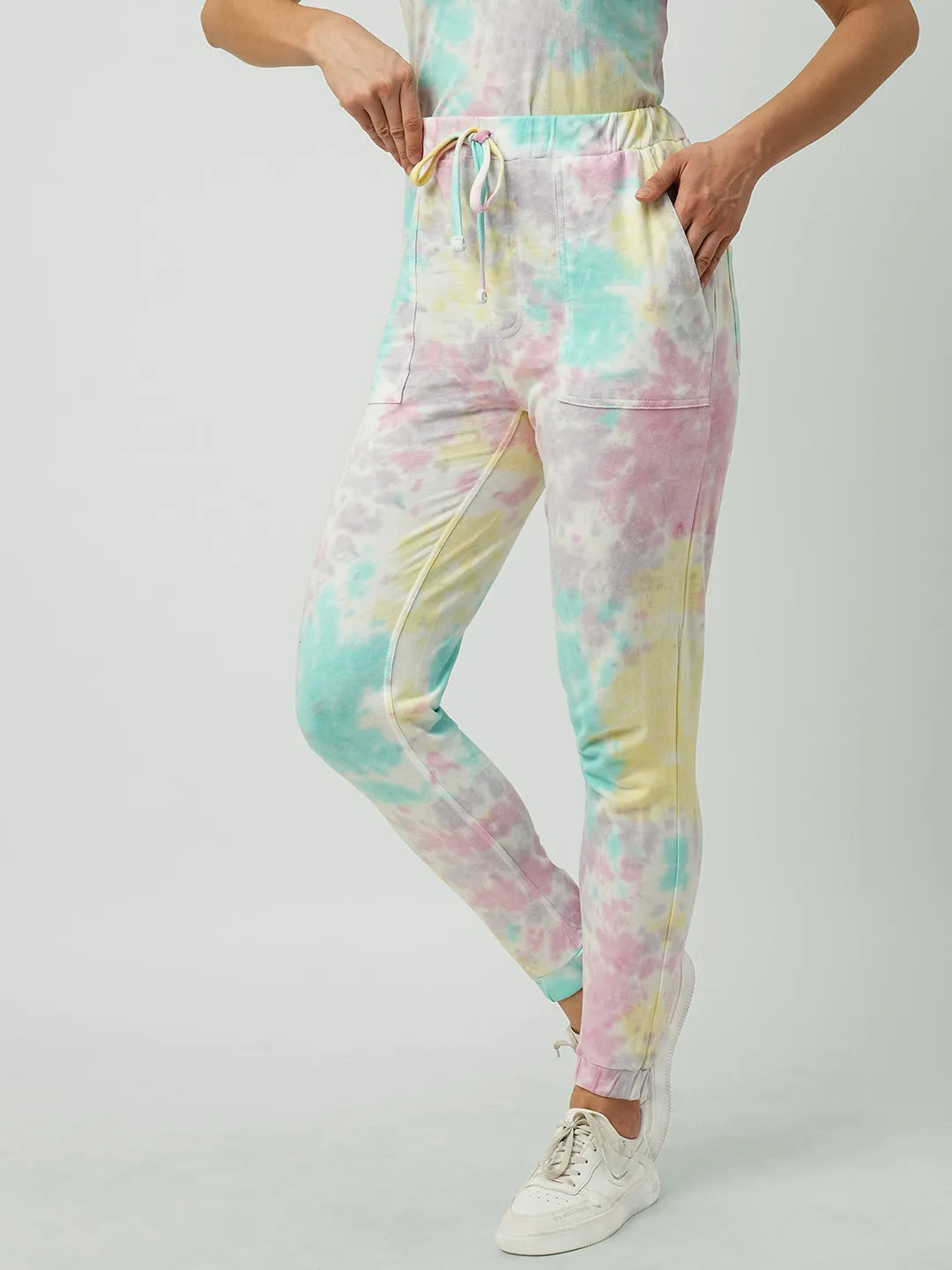 Women Tie & Dye High-Rise Comfort Fit Jogger