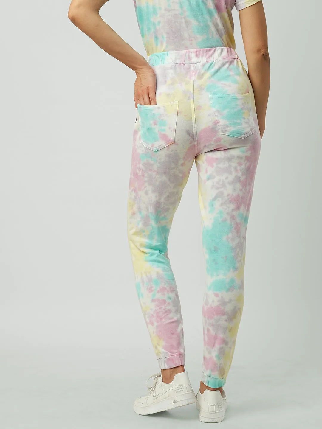 Women Tie & Dye High-Rise Comfort Fit Jogger