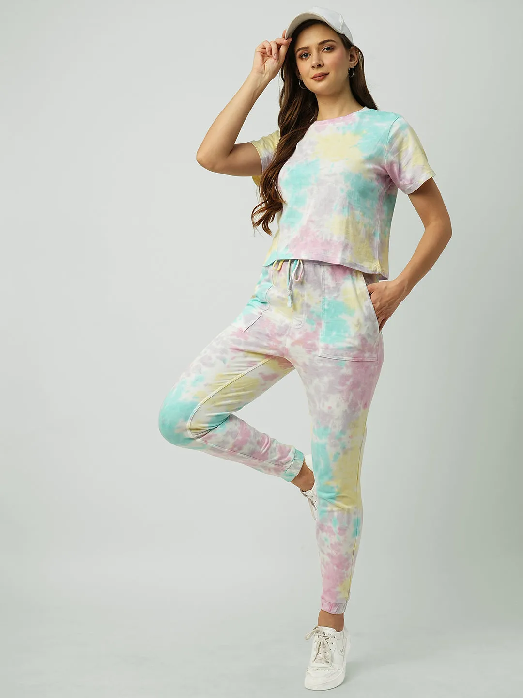 Women Tie & Dye High-Rise Comfort Fit Jogger