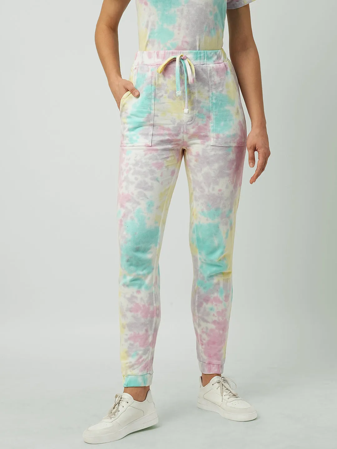 Women Tie & Dye High-Rise Comfort Fit Jogger