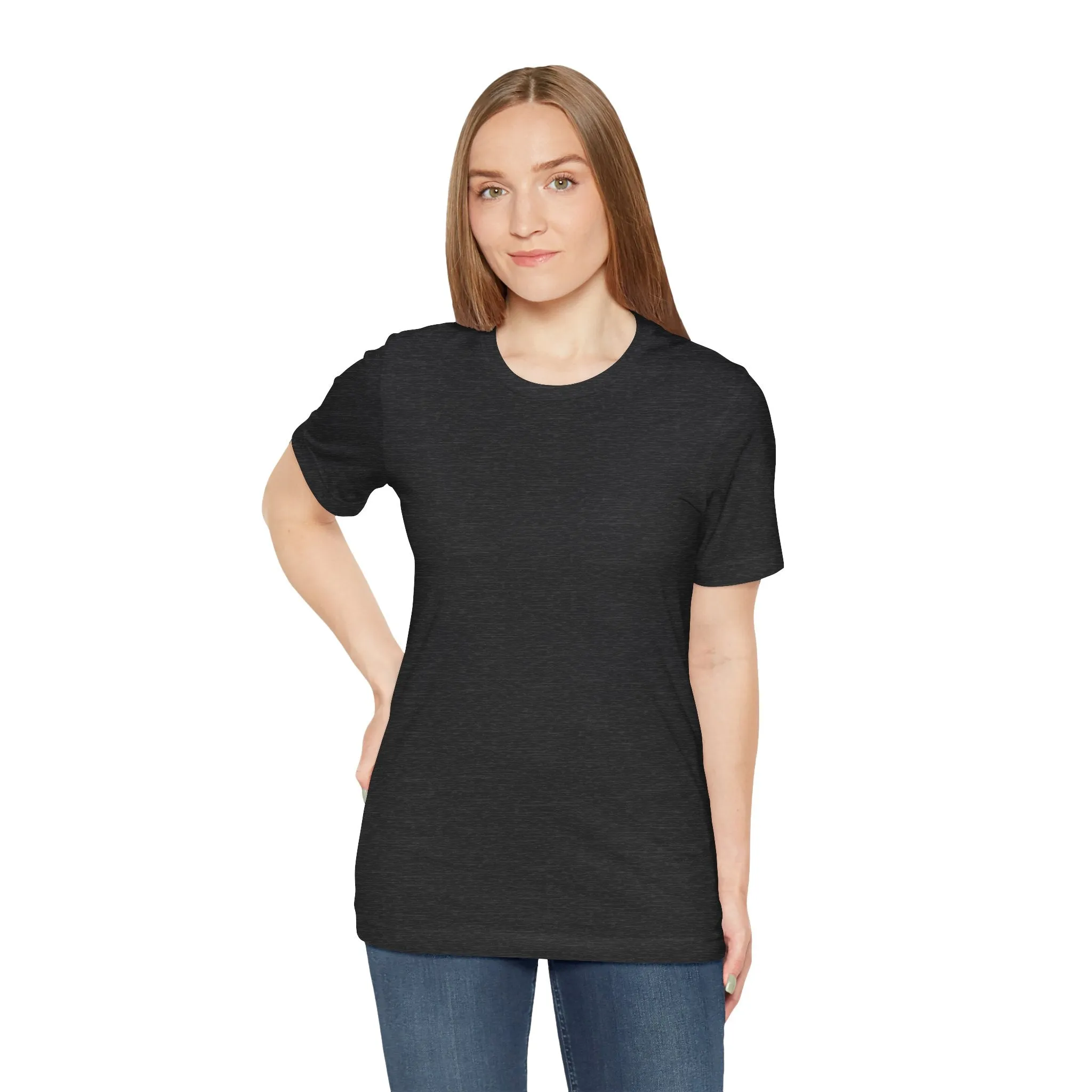 Womens Dark Grey Heather T Shirts Premium Casual Short Sleeve Shirts Oversized Tops