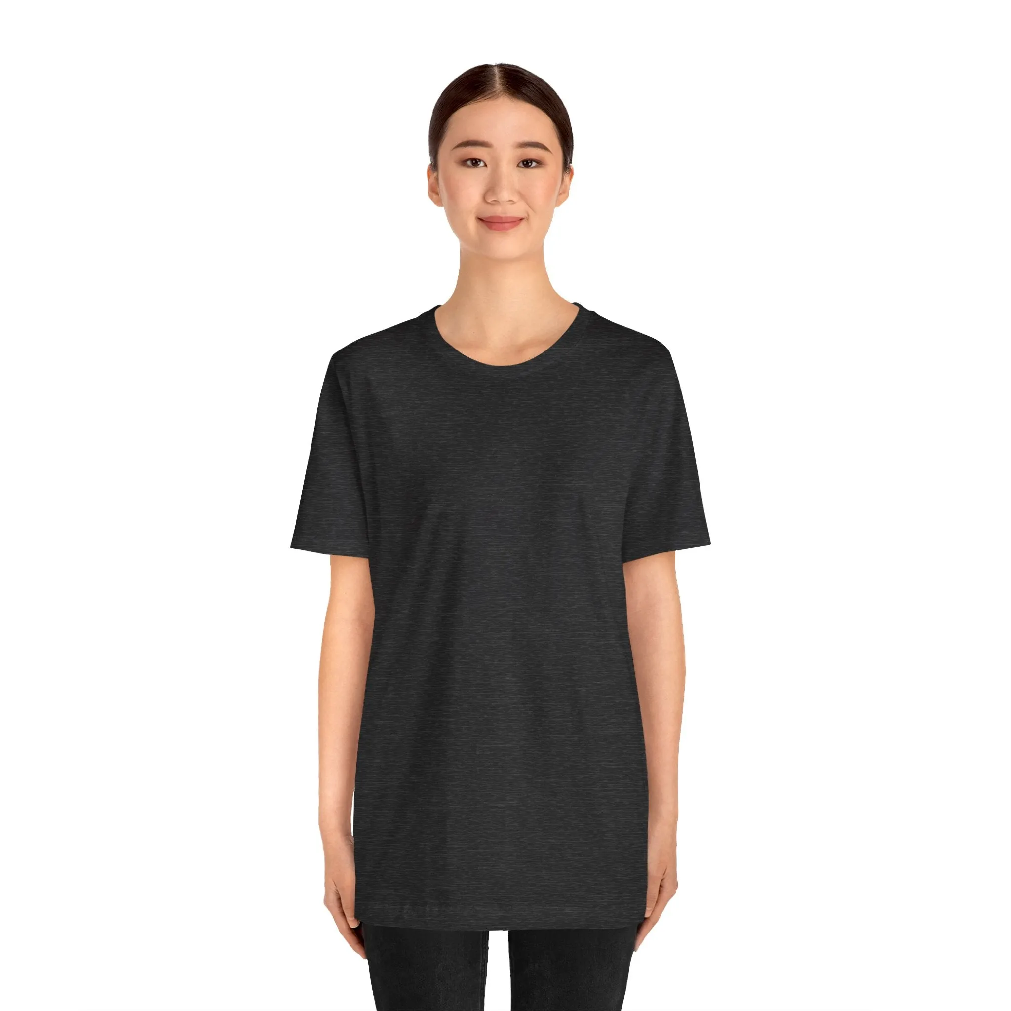 Womens Dark Grey Heather T Shirts Premium Casual Short Sleeve Shirts Oversized Tops