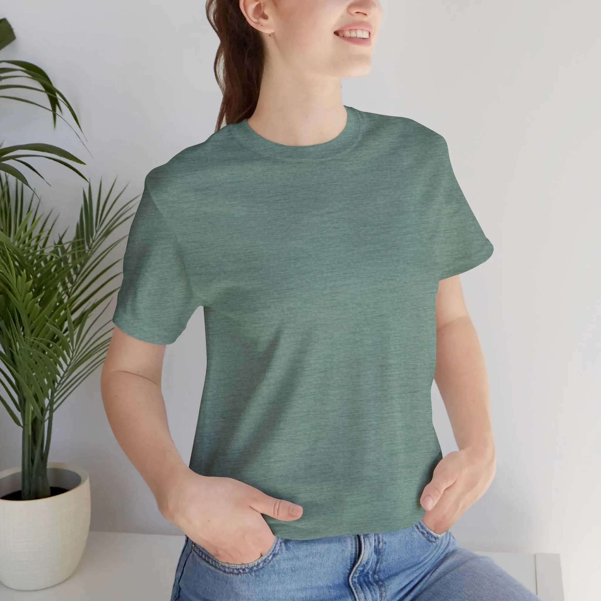 Womens Heather Dusty Blue T Shirts Premium Casual Short Sleeve Shirts Oversized Tops