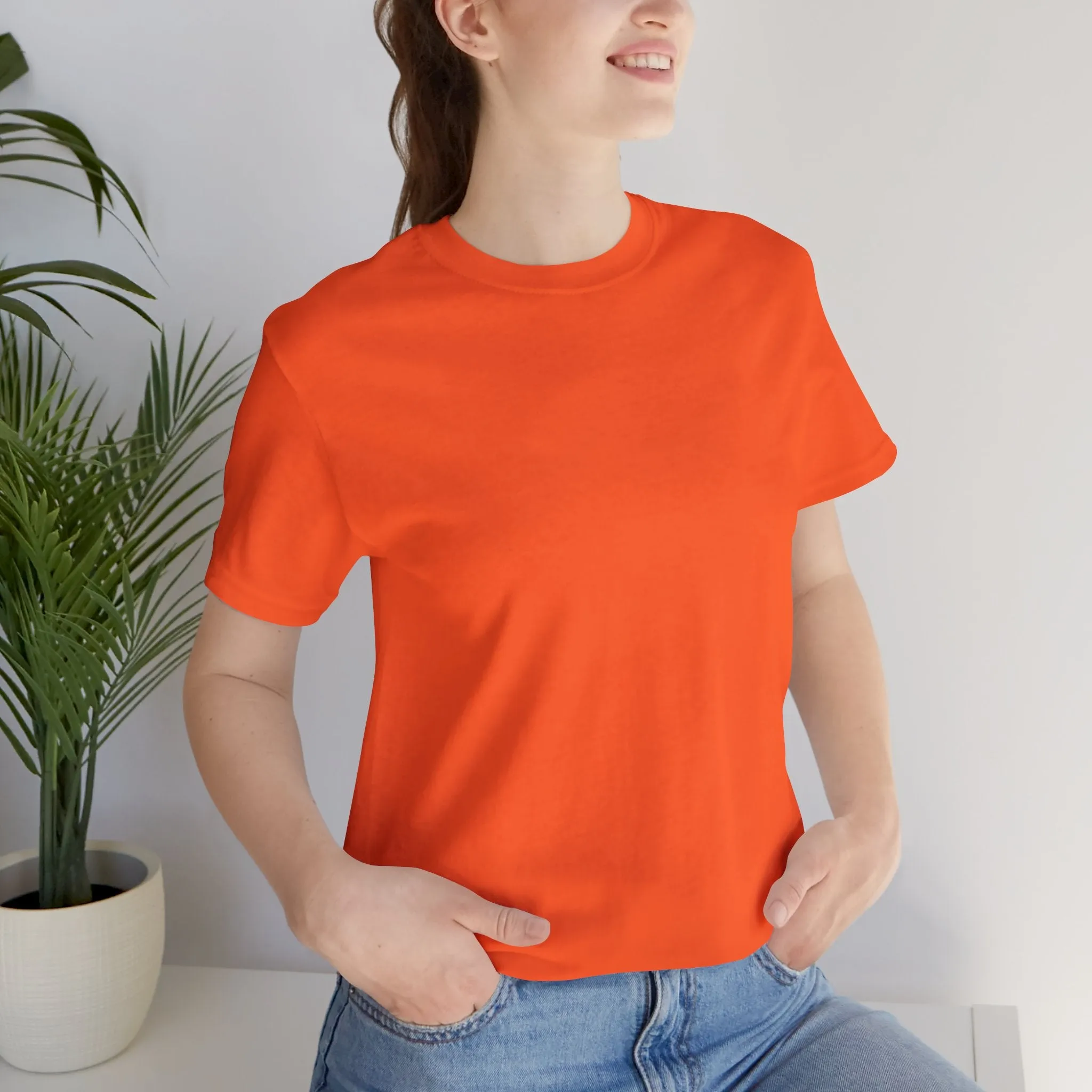 Womens Orange T Shirts Premium Casual Short Sleeve Shirts Oversized Tops