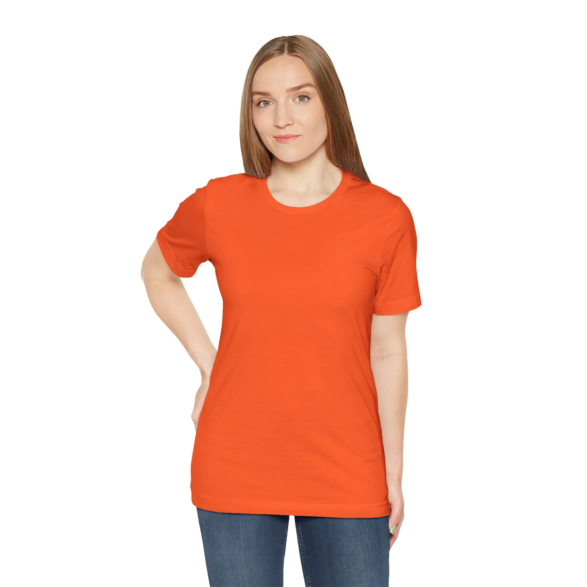 Womens Orange T Shirts Premium Casual Short Sleeve Shirts Oversized Tops