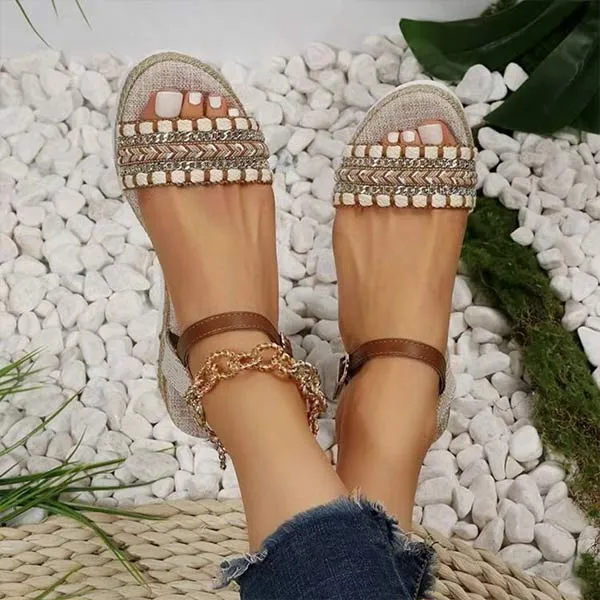 Women's Peep-Toe Platform Wedge Sandals 39517696C