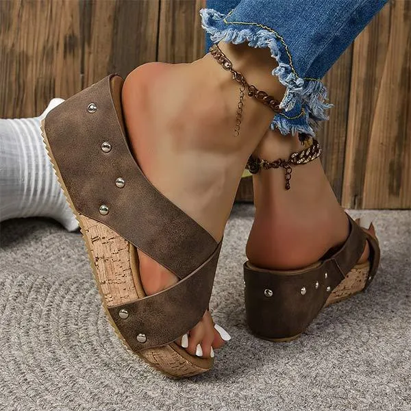 Women's Platform Beach Slide Sandals 26501625C