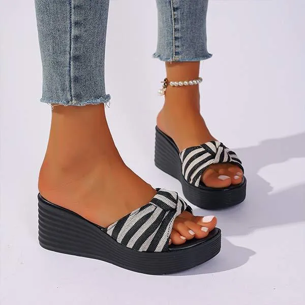 Women's Platform Wedge Slide Sandals 55258329C