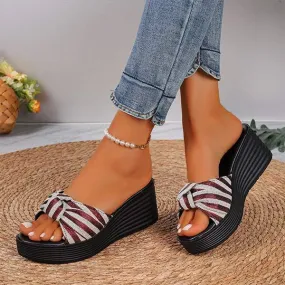 Women's Platform Wedge Slide Sandals 55258329C