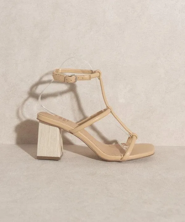 Womens Shoes Style No. Sofia - Wooden Heel Sandals
