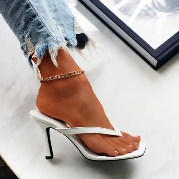 Women'S Stiletto Flip Flops 48383342