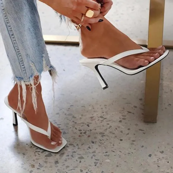 Women'S Stiletto Flip Flops 48383342