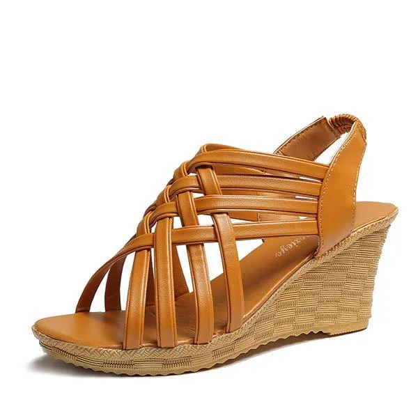 Women's Strappy Wedge Sandals 74482137C