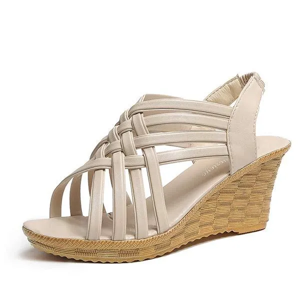 Women's Strappy Wedge Sandals 74482137C