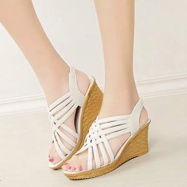 Women's Strappy Wedge Sandals 74482137C