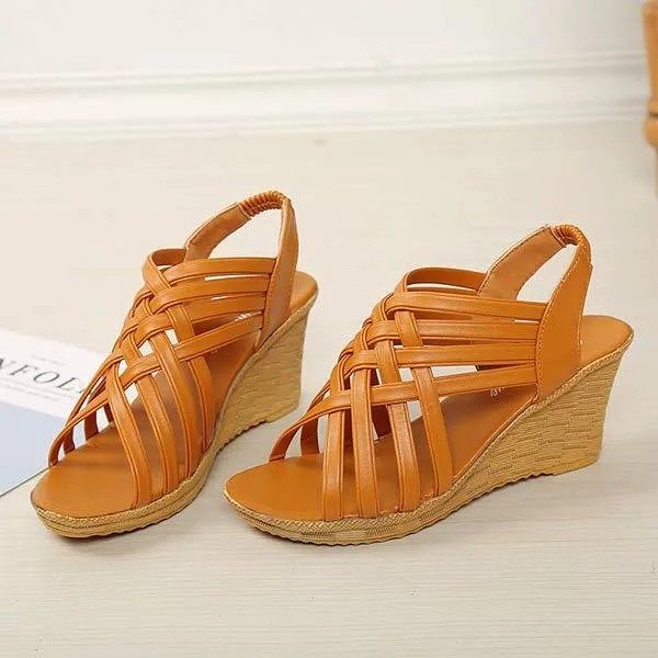 Women's Strappy Wedge Sandals 74482137C