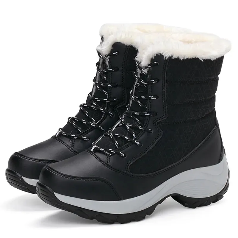 Women's Winter Ankle Boots: Warm, Waterproof, Non-slip, Stylish Casual Wear