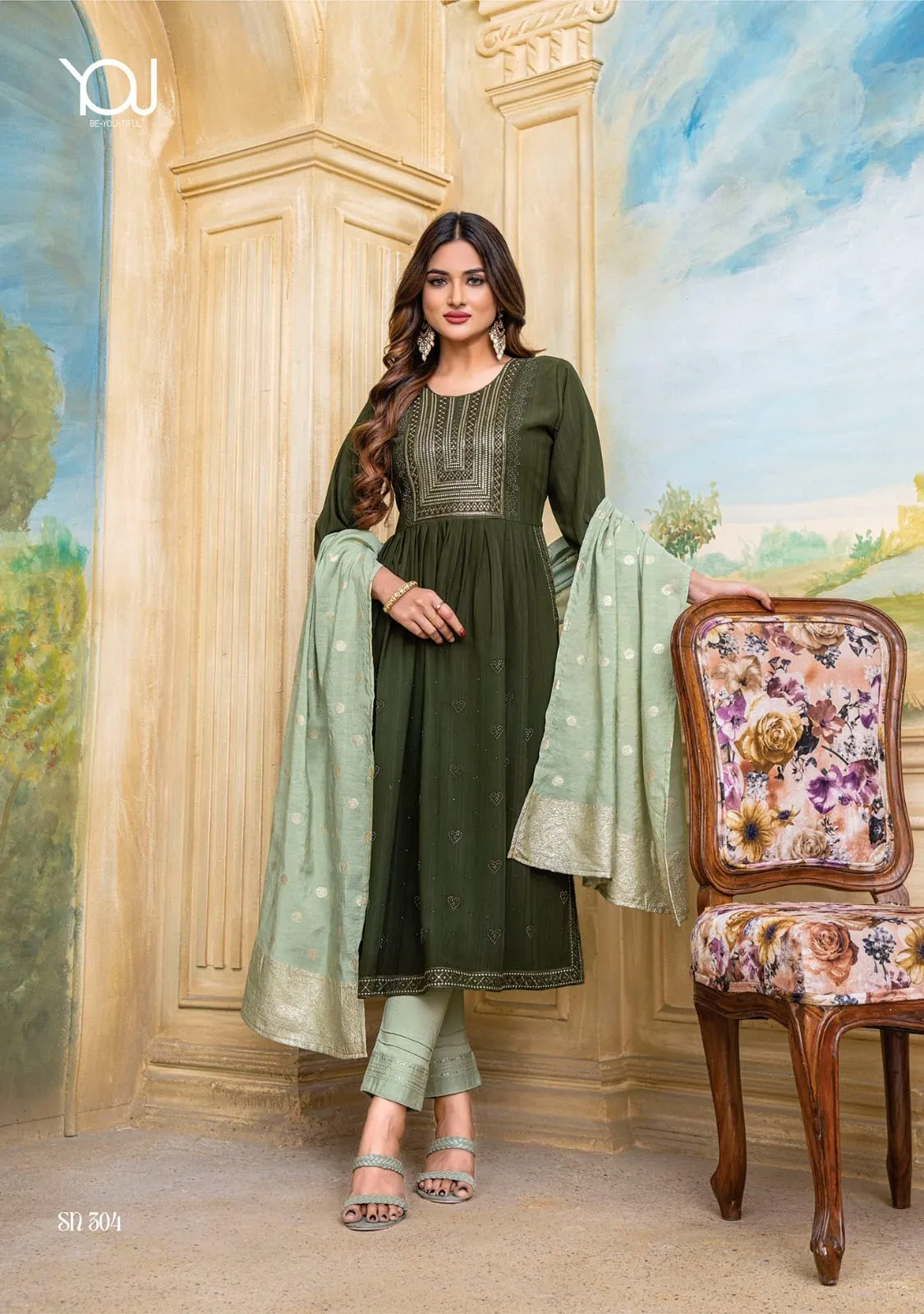 You Sheen Naira Vol 2 Heavy Nylon Kurti (975x05)