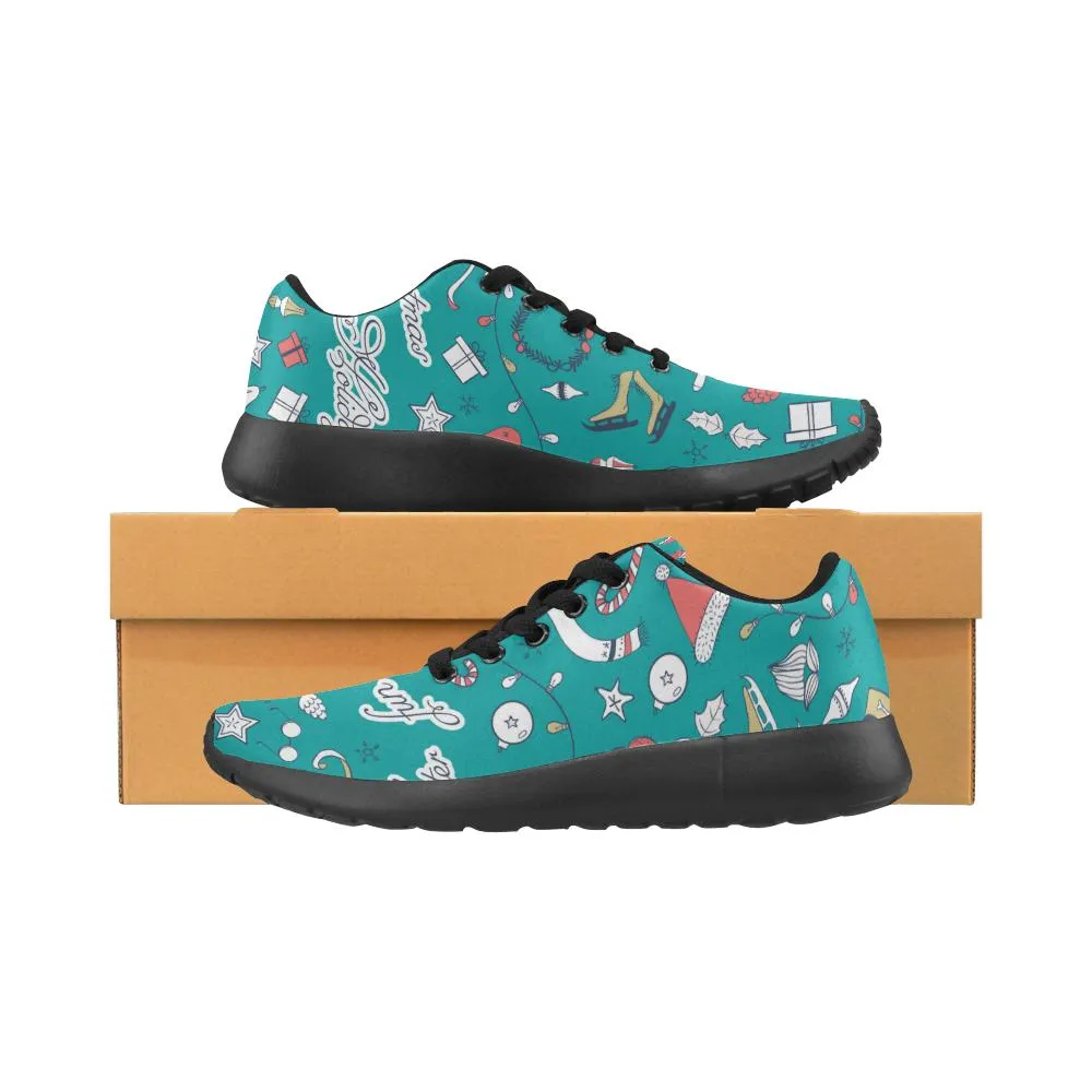 Zenzzle Christmas icons pattern Women's Running shoes Casual Lightweight Athletic Sneakers US size 6-15