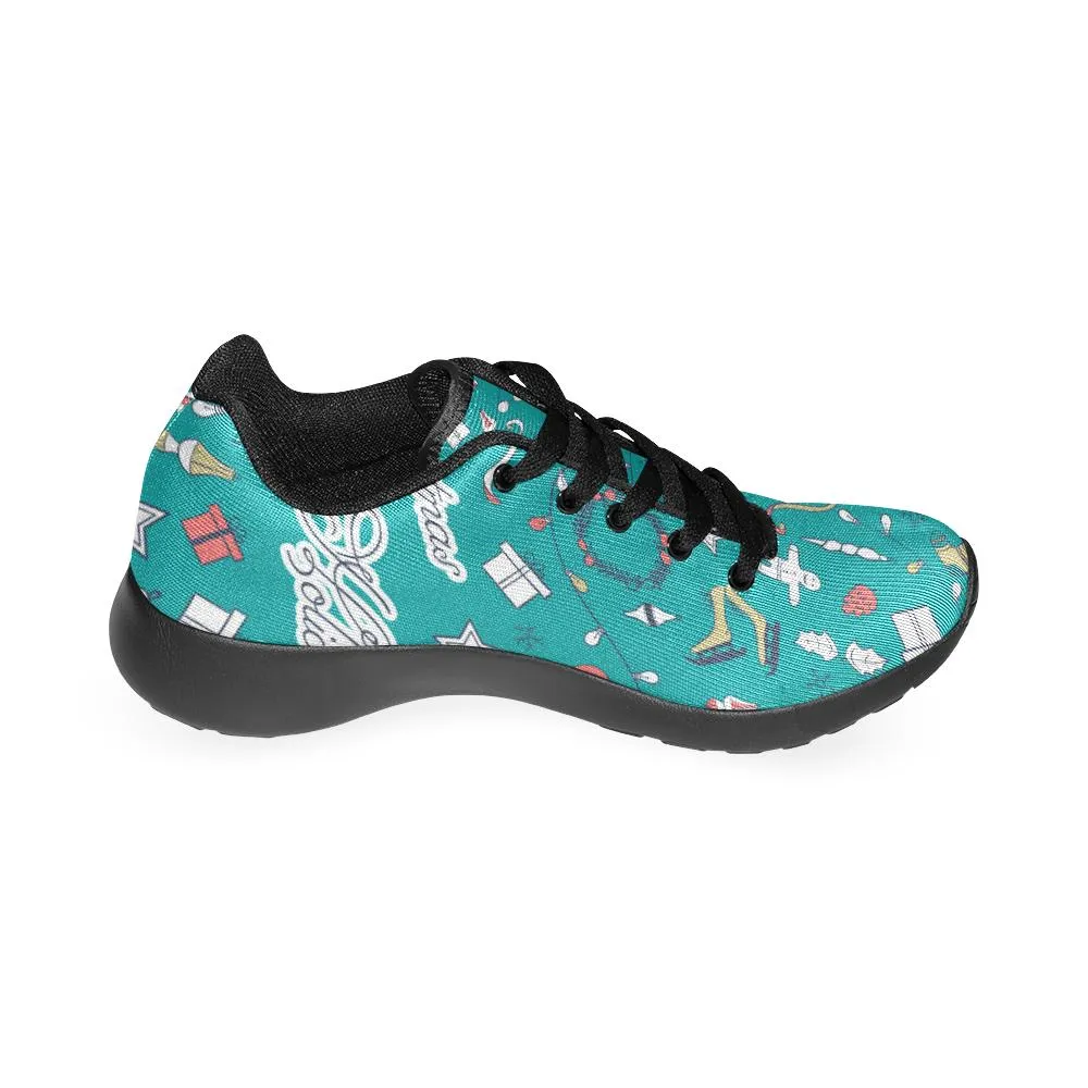 Zenzzle Christmas icons pattern Women's Running shoes Casual Lightweight Athletic Sneakers US size 6-15