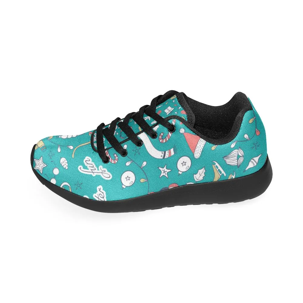 Zenzzle Christmas icons pattern Women's Running shoes Casual Lightweight Athletic Sneakers US size 6-15