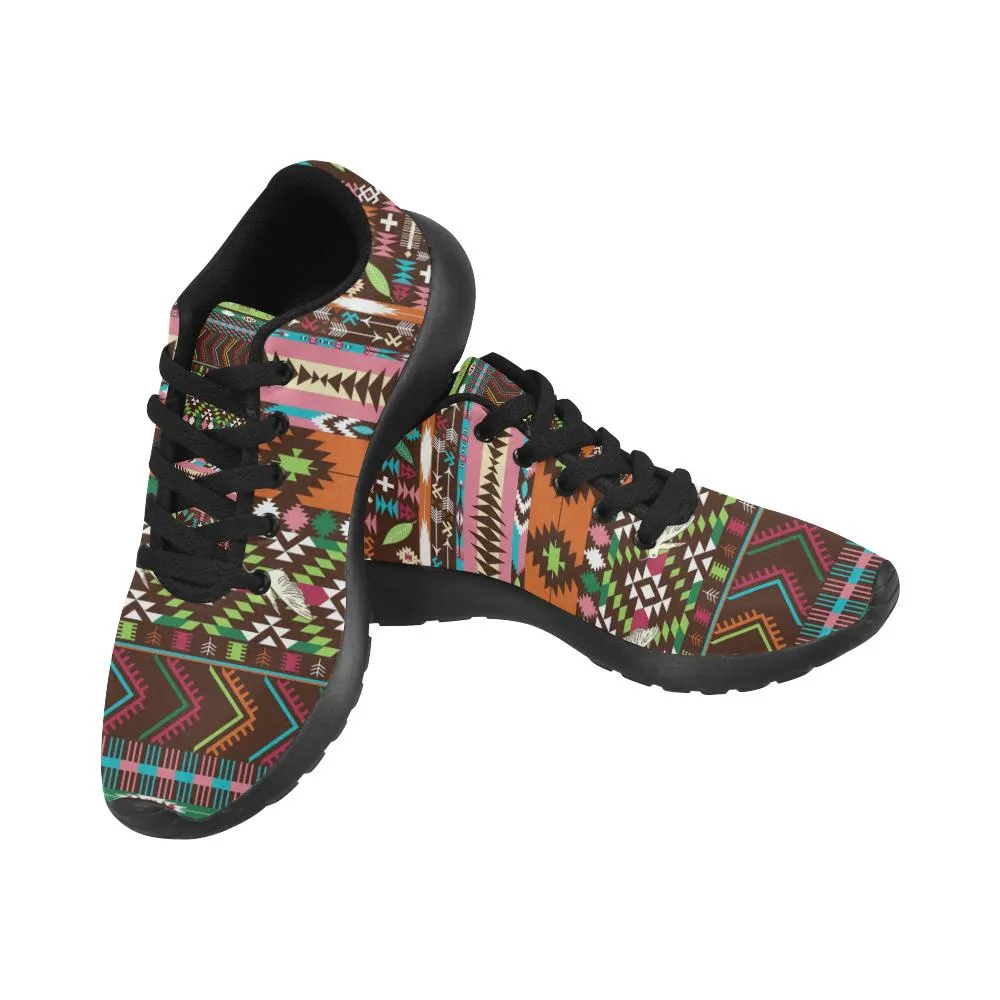 Zenzzle colorful aztec geometric pattern print on Women's Running shoes Casual Lightweight Athletic Sneakers US size 6-15