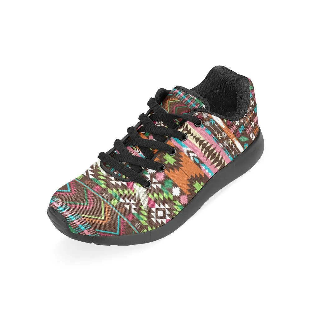 Zenzzle colorful aztec geometric pattern print on Women's Running shoes Casual Lightweight Athletic Sneakers US size 6-15