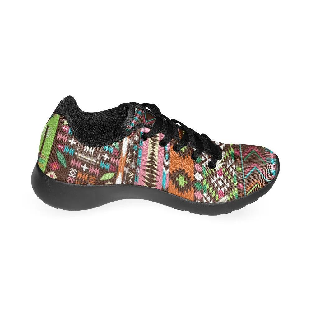 Zenzzle colorful aztec geometric pattern print on Women's Running shoes Casual Lightweight Athletic Sneakers US size 6-15