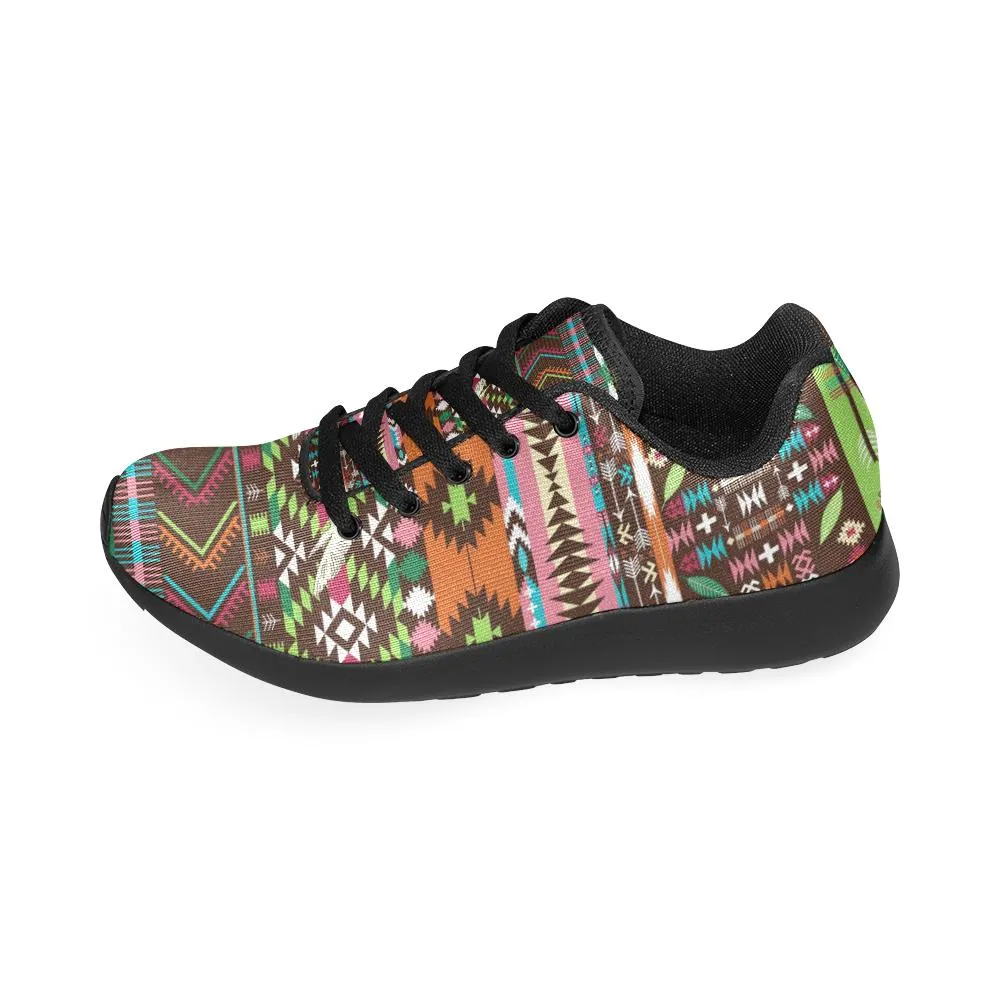 Zenzzle colorful aztec geometric pattern print on Women's Running shoes Casual Lightweight Athletic Sneakers US size 6-15