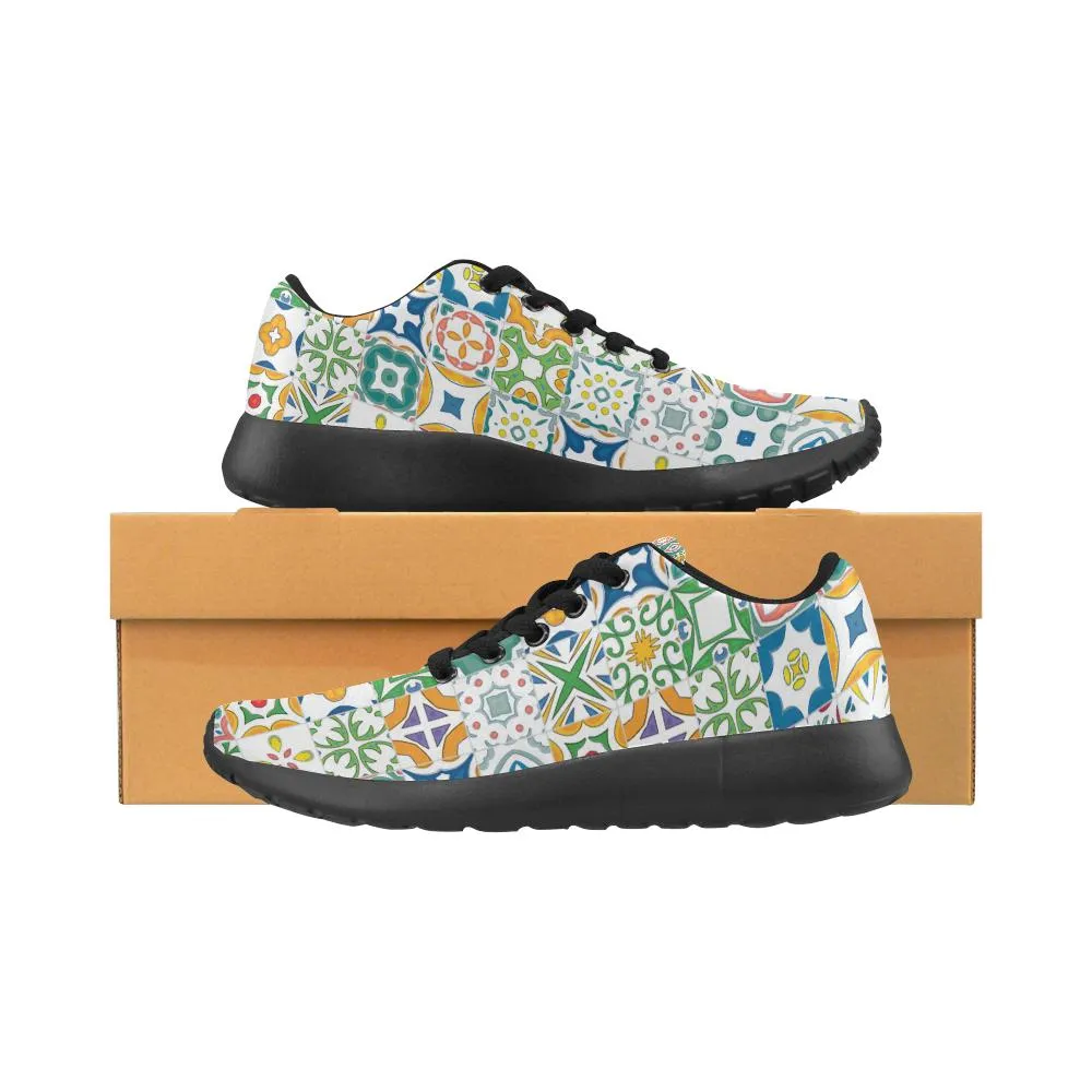 Zenzzle colourful abstract pattern print on Women's Running shoes Casual Lightweight Athletic Sneakers US size 6-15