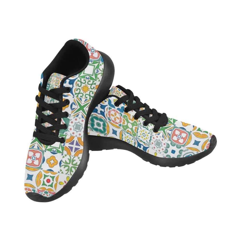Zenzzle colourful abstract pattern print on Women's Running shoes Casual Lightweight Athletic Sneakers US size 6-15