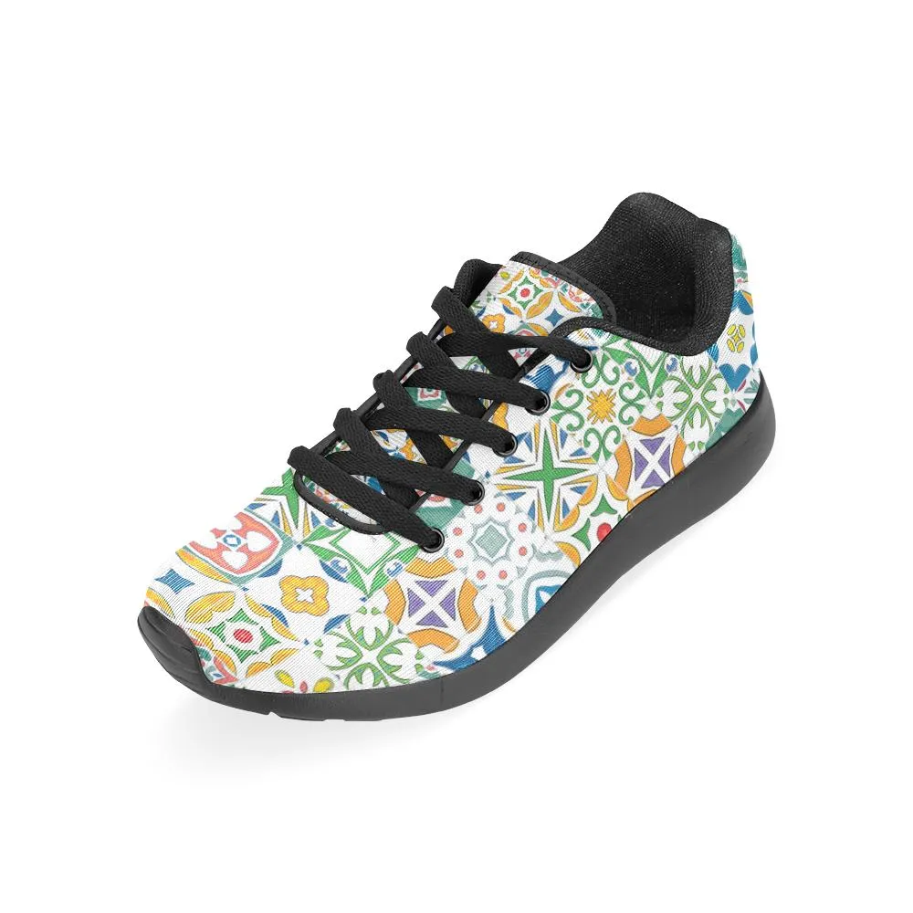 Zenzzle colourful abstract pattern print on Women's Running shoes Casual Lightweight Athletic Sneakers US size 6-15