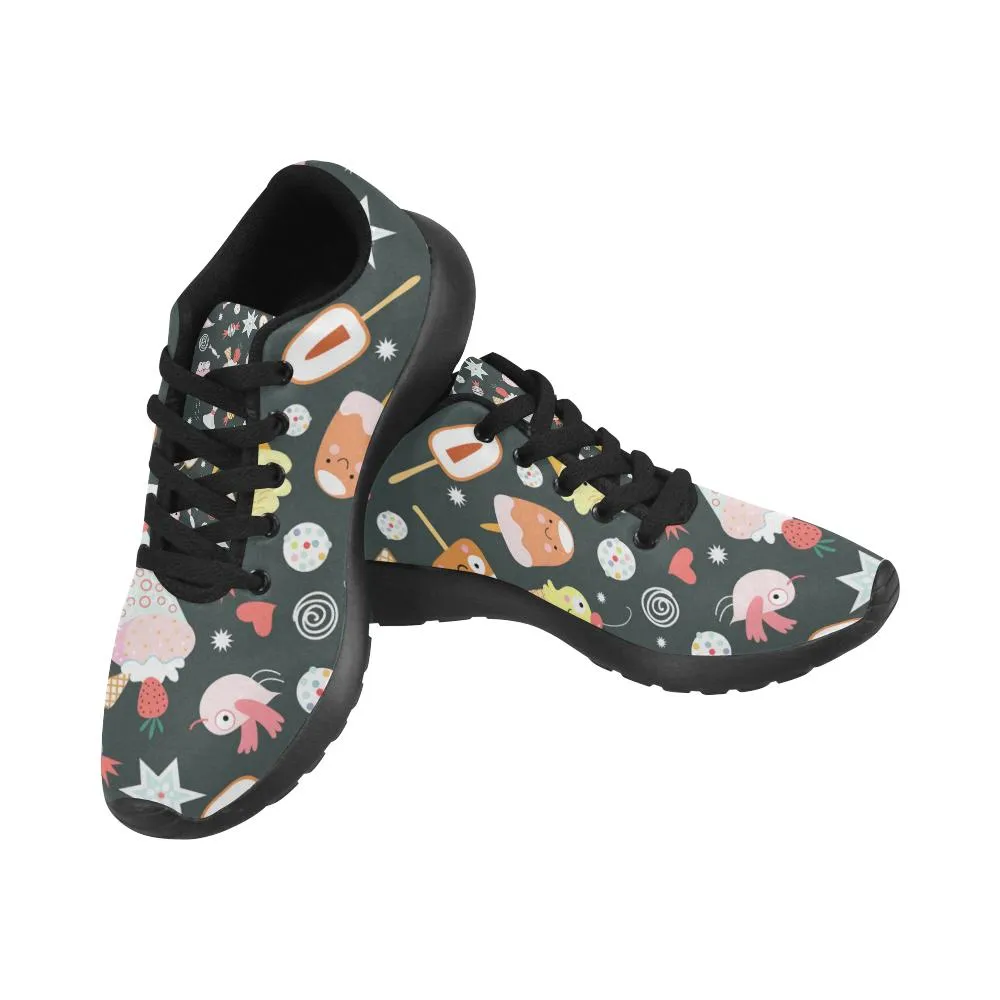 Zenzzle cute icecream pattern print on Women's Running shoes Casual Lightweight Athletic Sneakers US size 6-15