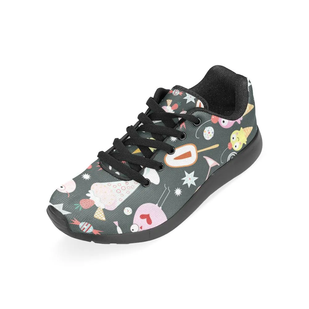 Zenzzle cute icecream pattern print on Women's Running shoes Casual Lightweight Athletic Sneakers US size 6-15
