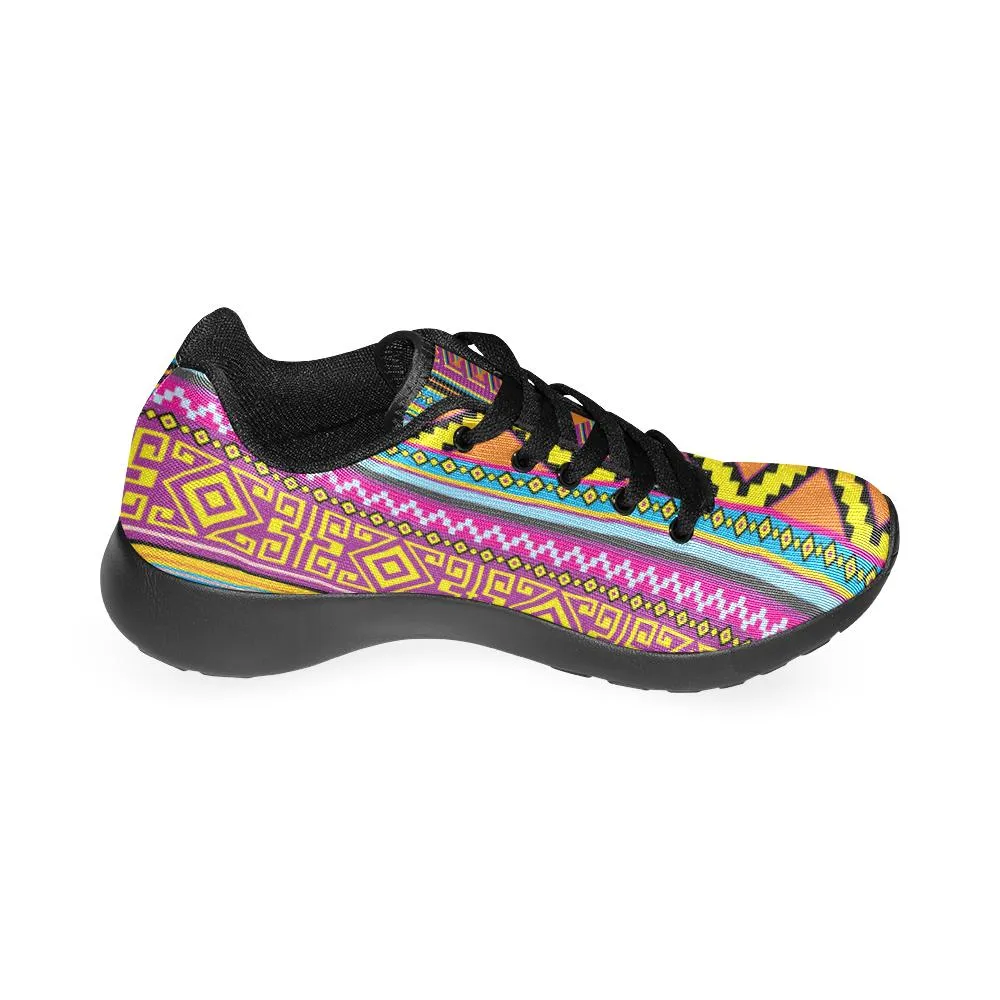 Zenzzle retro Mexican pattern print on Women's Running shoes Casual Lightweight Athletic Sneakers US size 6-15