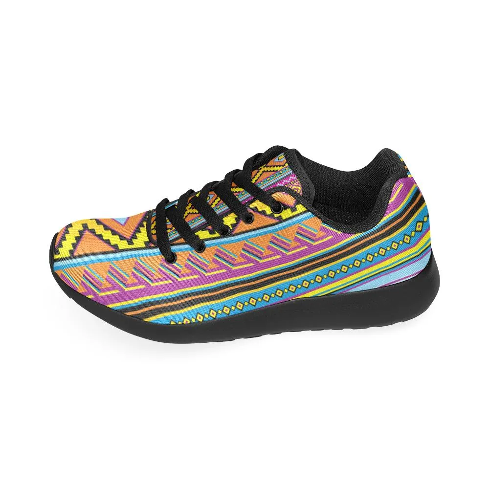 Zenzzle retro Mexican pattern print on Women's Running shoes Casual Lightweight Athletic Sneakers US size 6-15