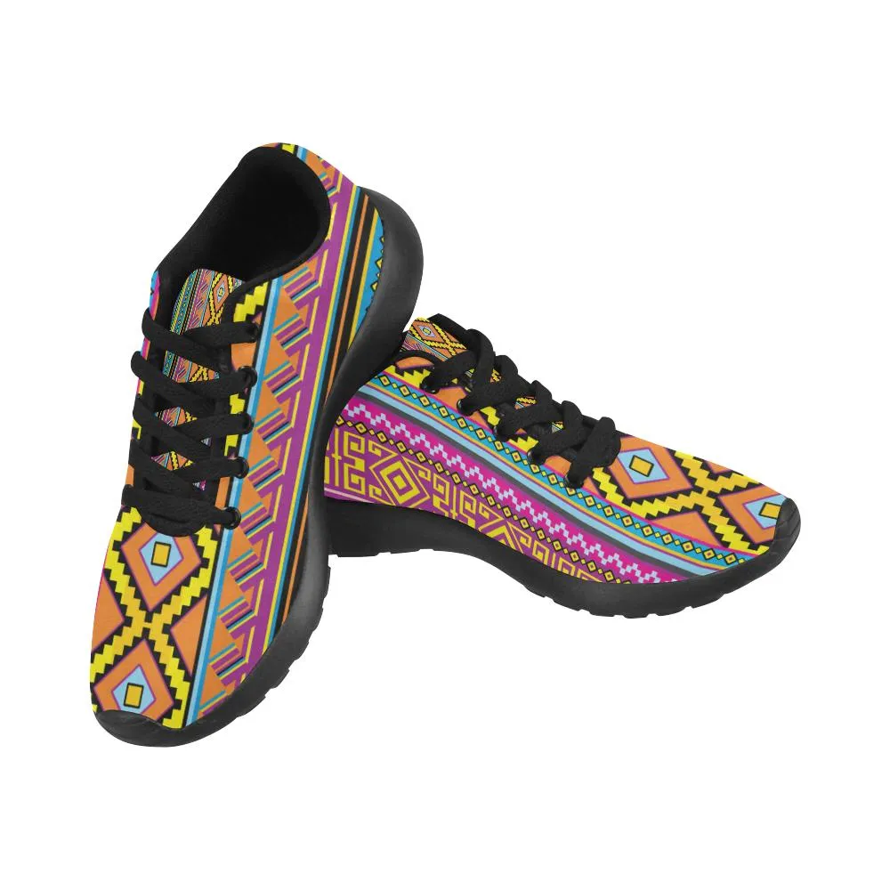 Zenzzle retro Mexican pattern print on Women's Running shoes Casual Lightweight Athletic Sneakers US size 6-15
