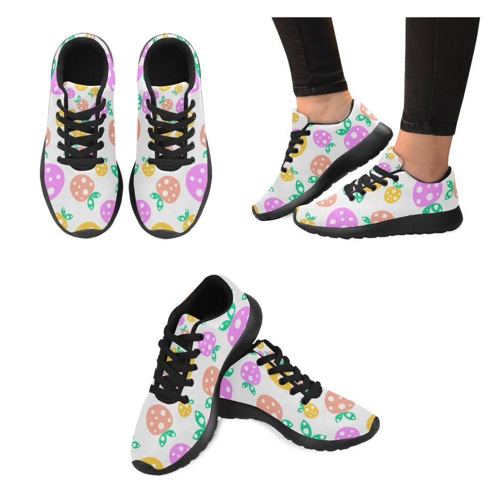 Zenzzle sweet Strawberry pattern print on Women's Running shoes Casual Lightweight Athletic Sneakers US size 6-15